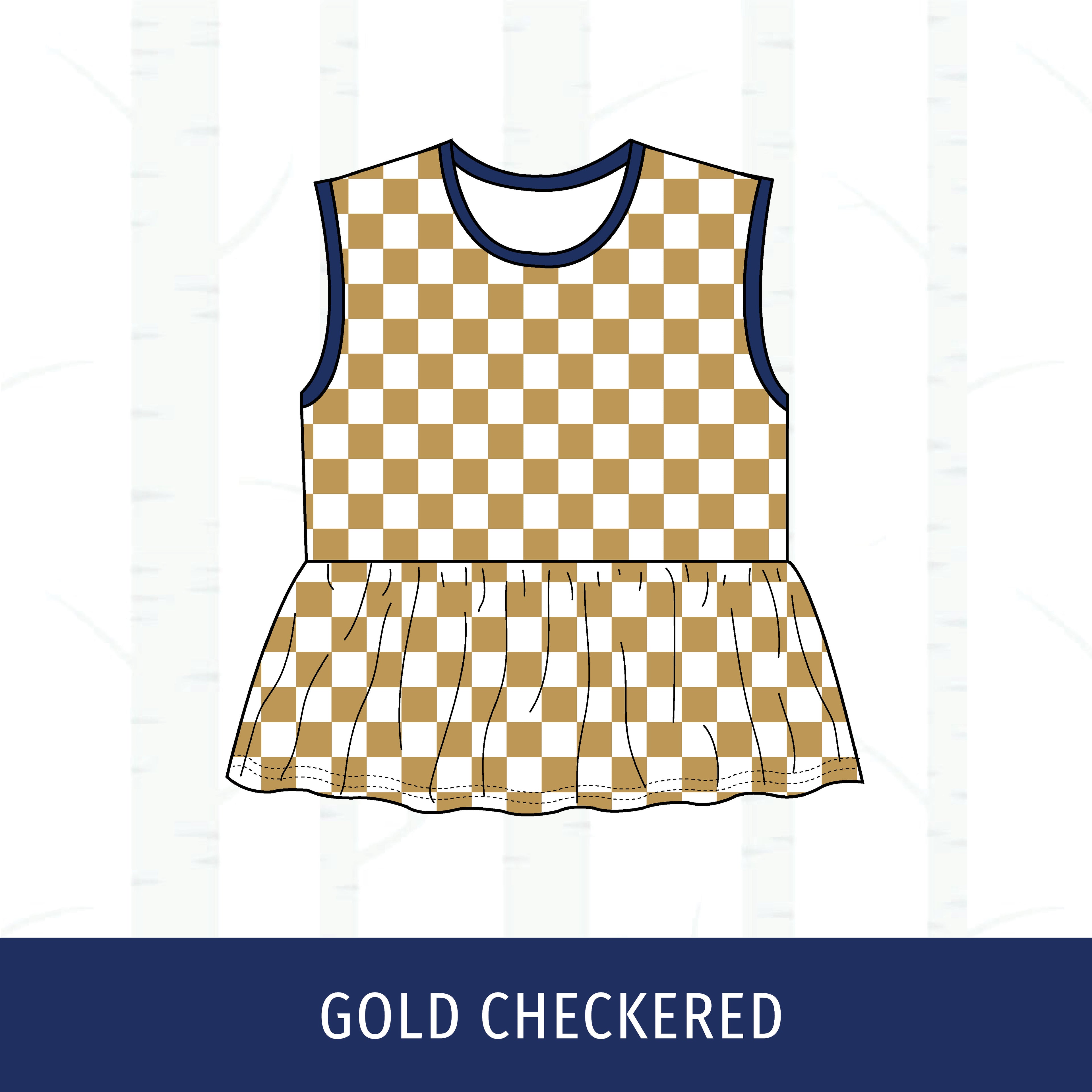 Quincy Notre Dame Peplum Tank