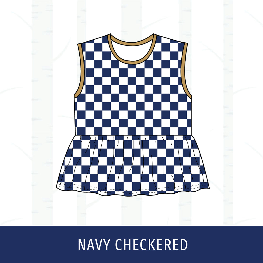 Quincy Notre Dame Peplum Tank
