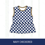 Quincy Notre Dame Peplum Tank