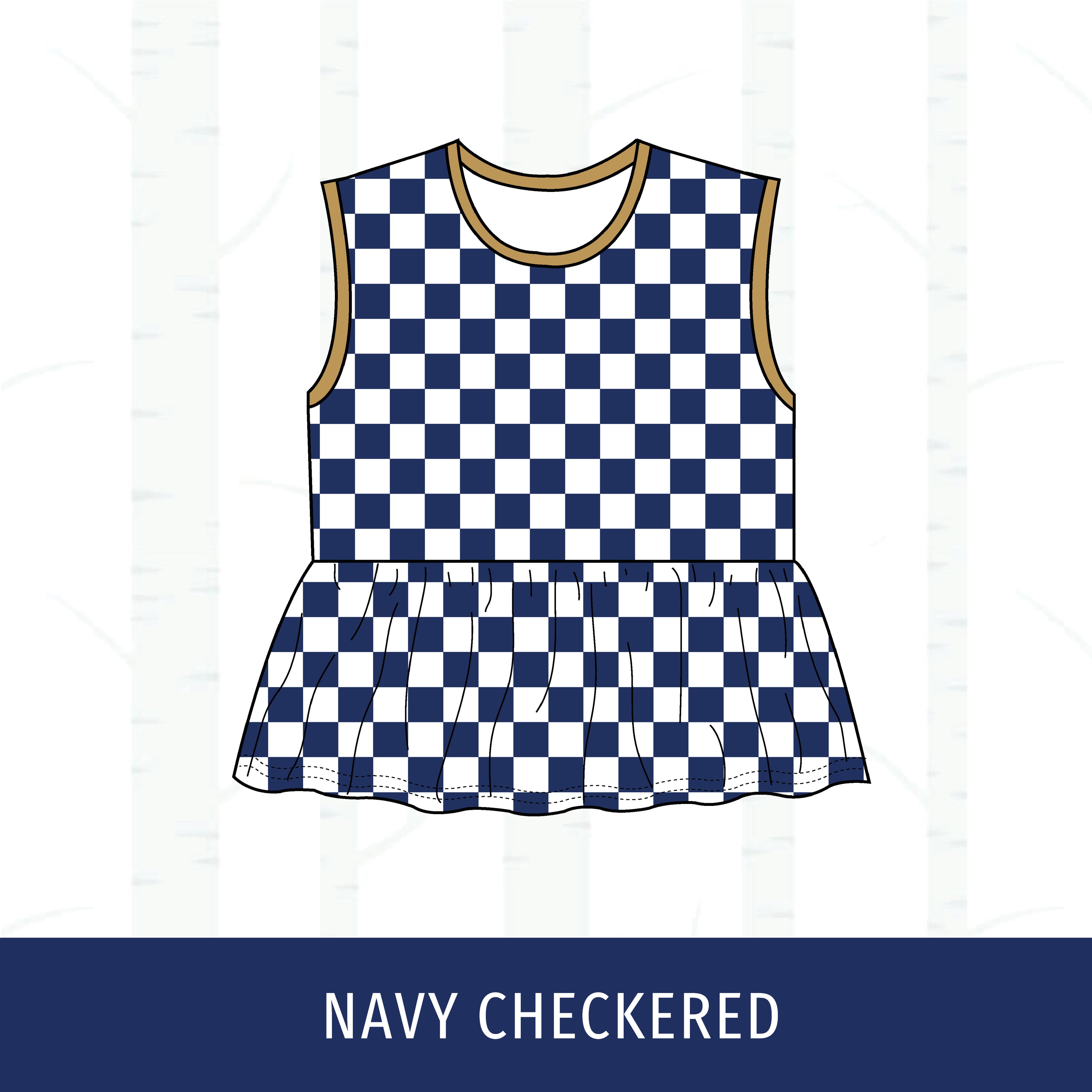 Quincy Notre Dame Peplum Tank