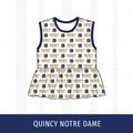 Quincy Notre Dame Peplum Tank