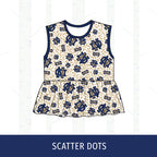 Quincy Notre Dame Peplum Tank