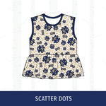 Quincy Notre Dame Peplum Tank