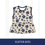 Quincy Notre Dame Peplum Tank