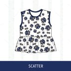 Quincy Notre Dame Peplum Tank