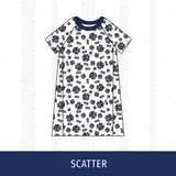 Quincy Notre Dame Short Sleeve Raglan Dress