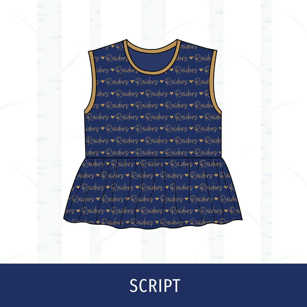 Quincy Notre Dame Peplum Tank