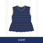 Quincy Notre Dame Peplum Tank
