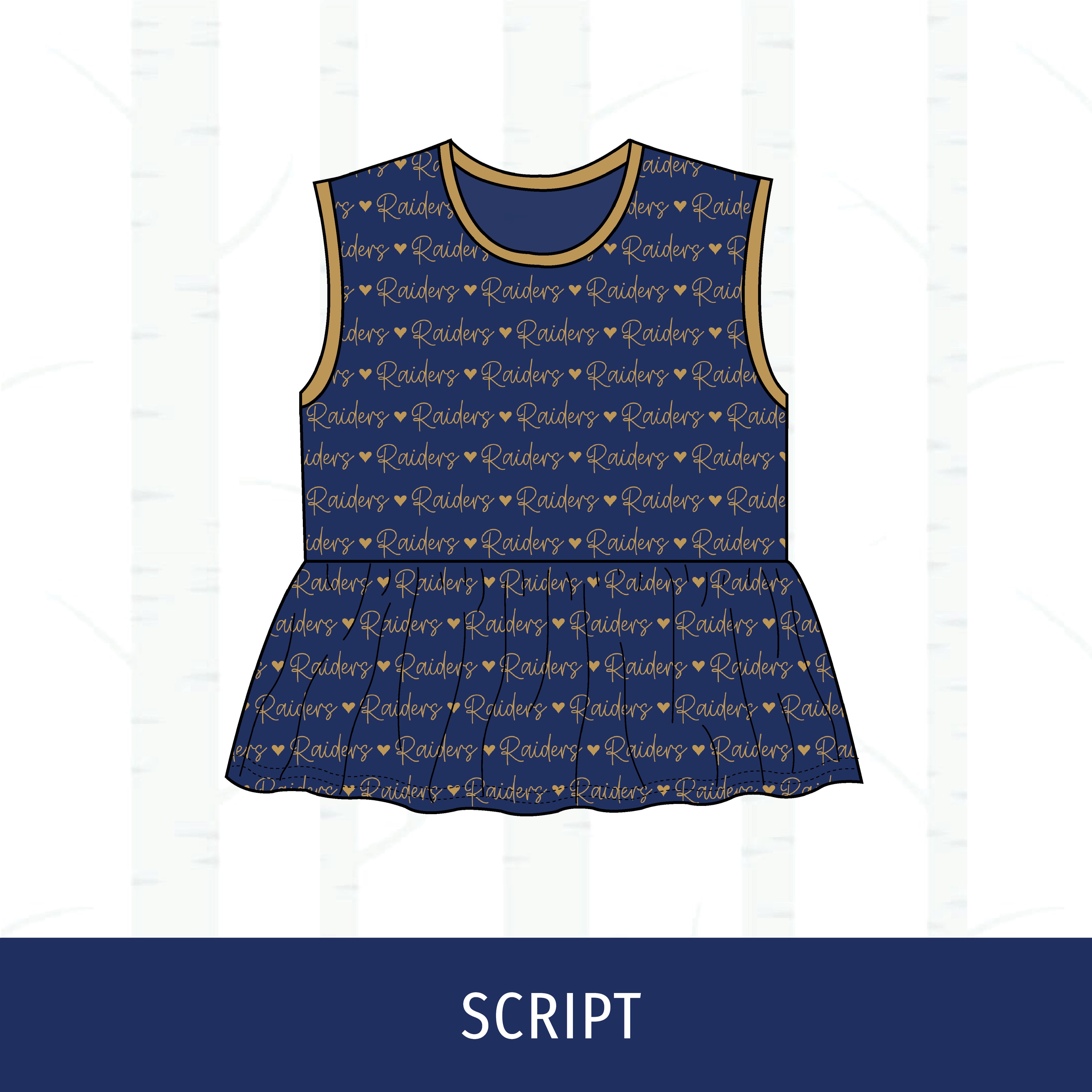 Quincy Notre Dame Peplum Tank
