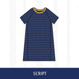 Quincy Notre Dame Short Sleeve Raglan Dress
