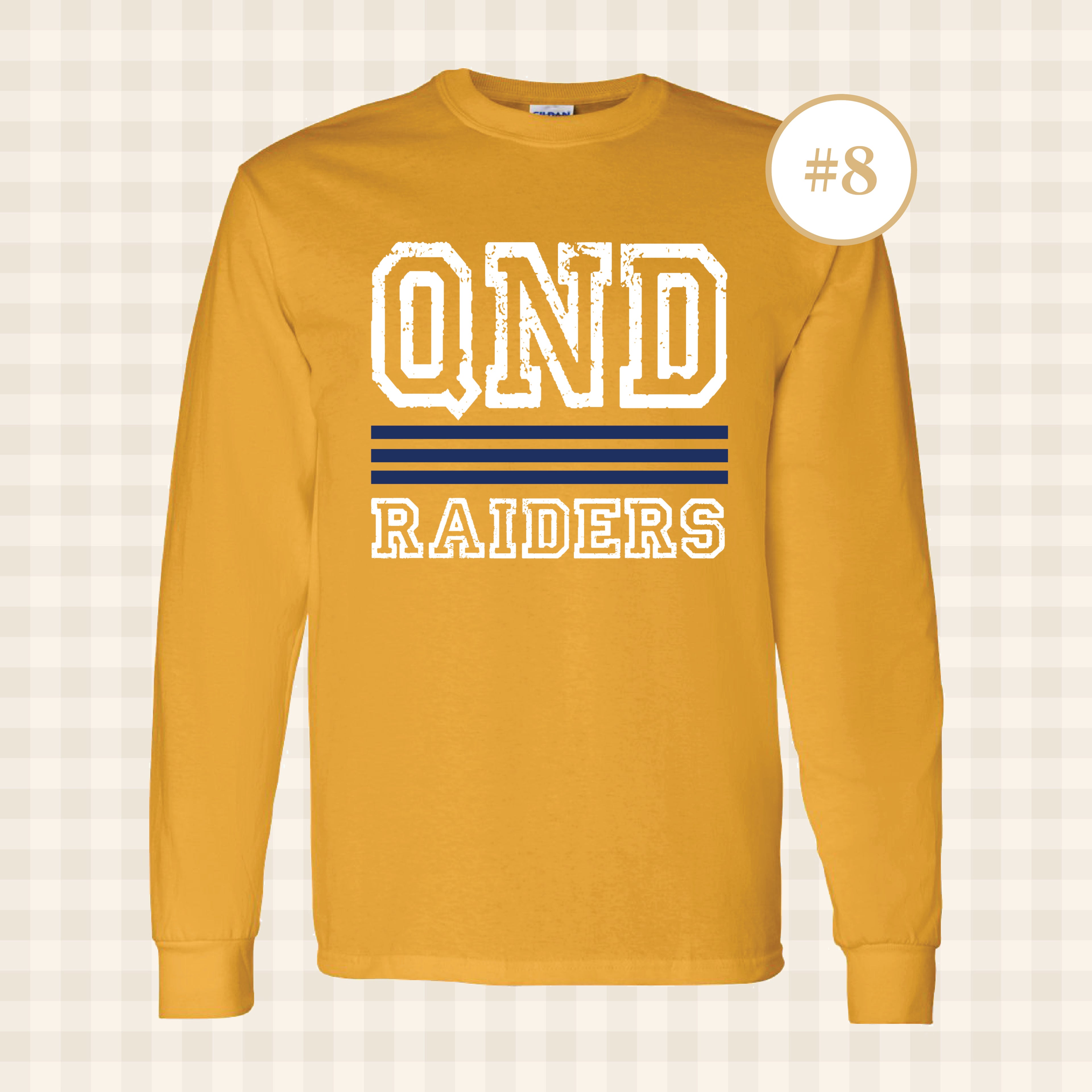 QND Raiders | Adult Size Long Sleeve T-Shirts