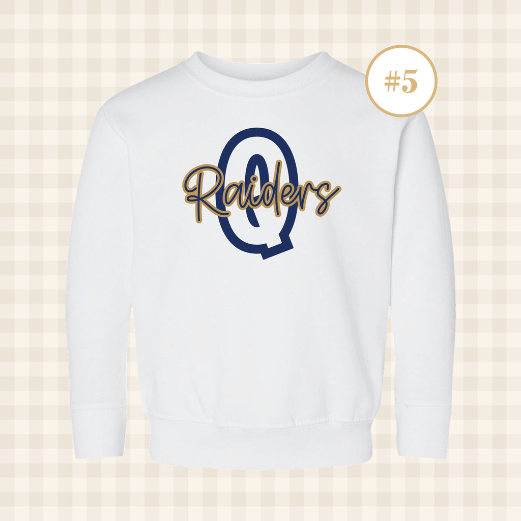QND Raiders | Toddler Size Crewneck Sweatshirts