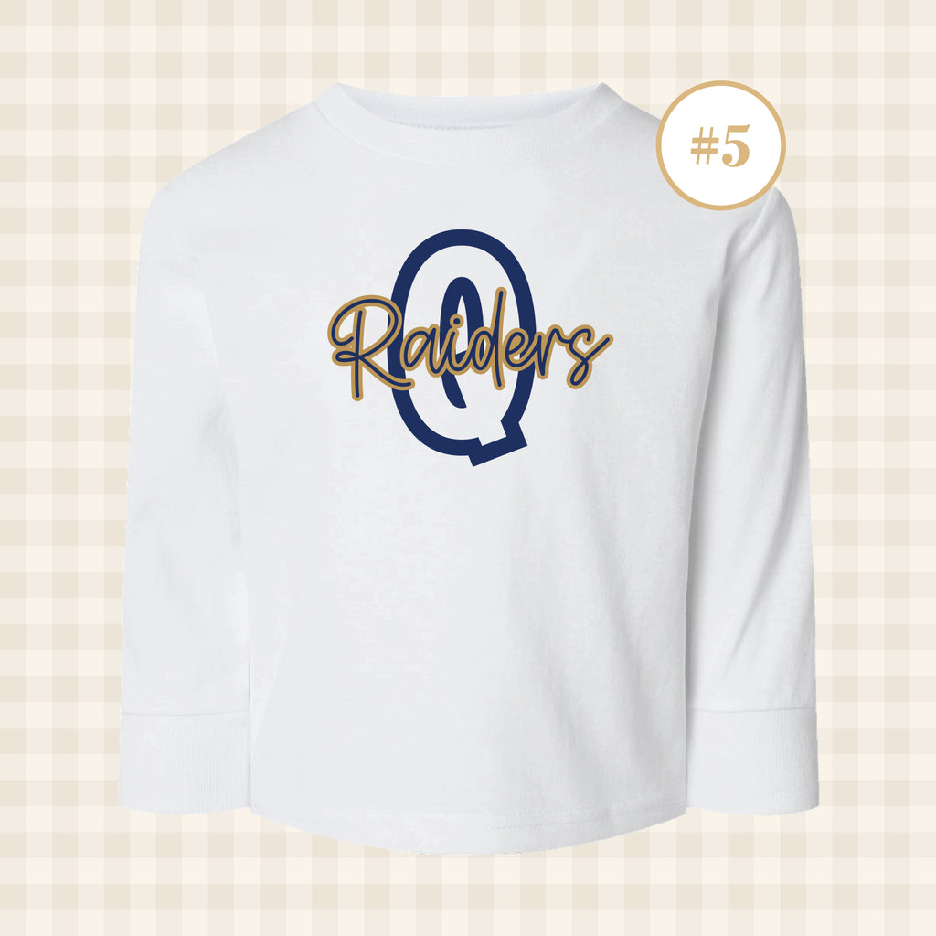 QND Raiders | Toddler Size Long Sleeve T-Shirts