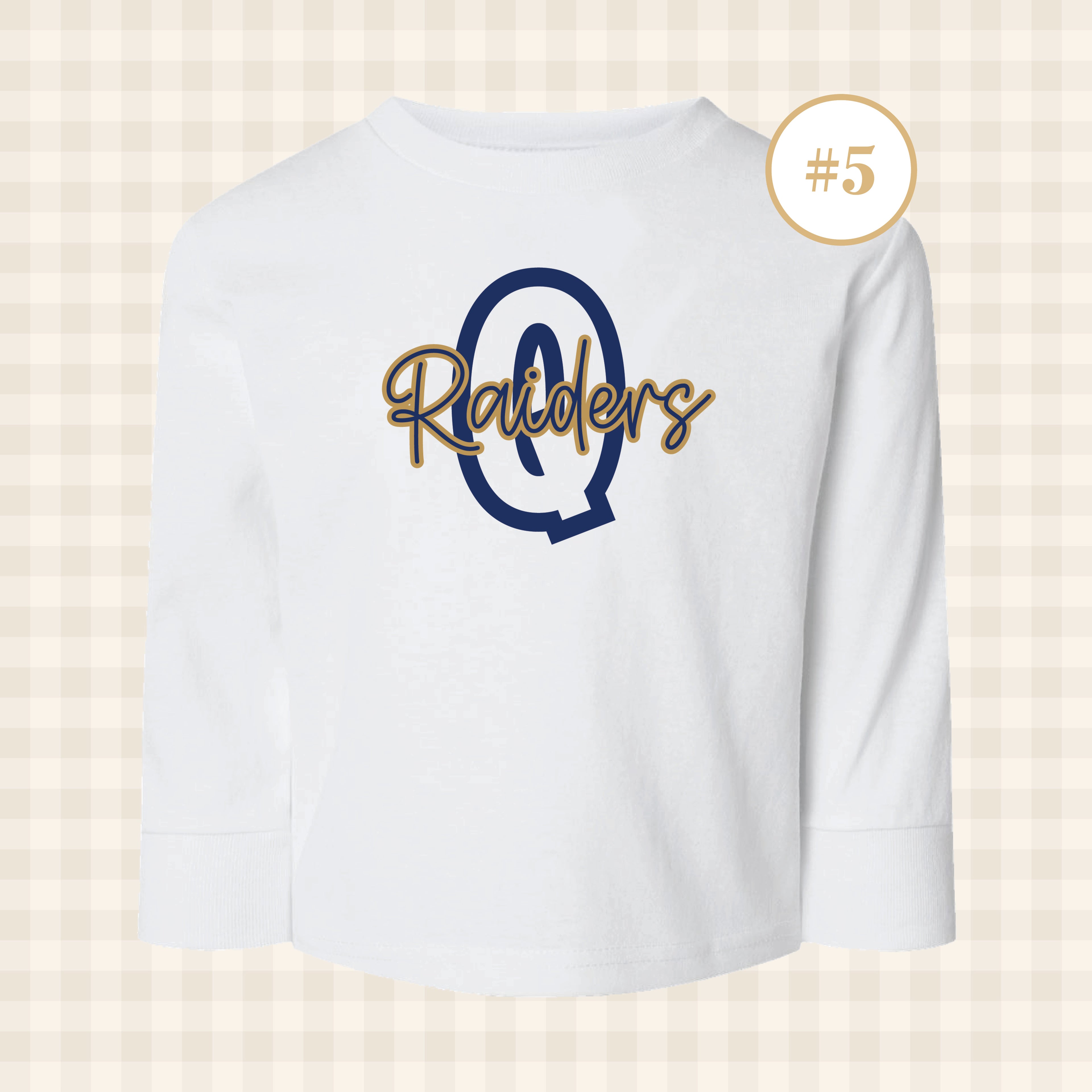 QND Raiders | Toddler Size Long Sleeve T-Shirts