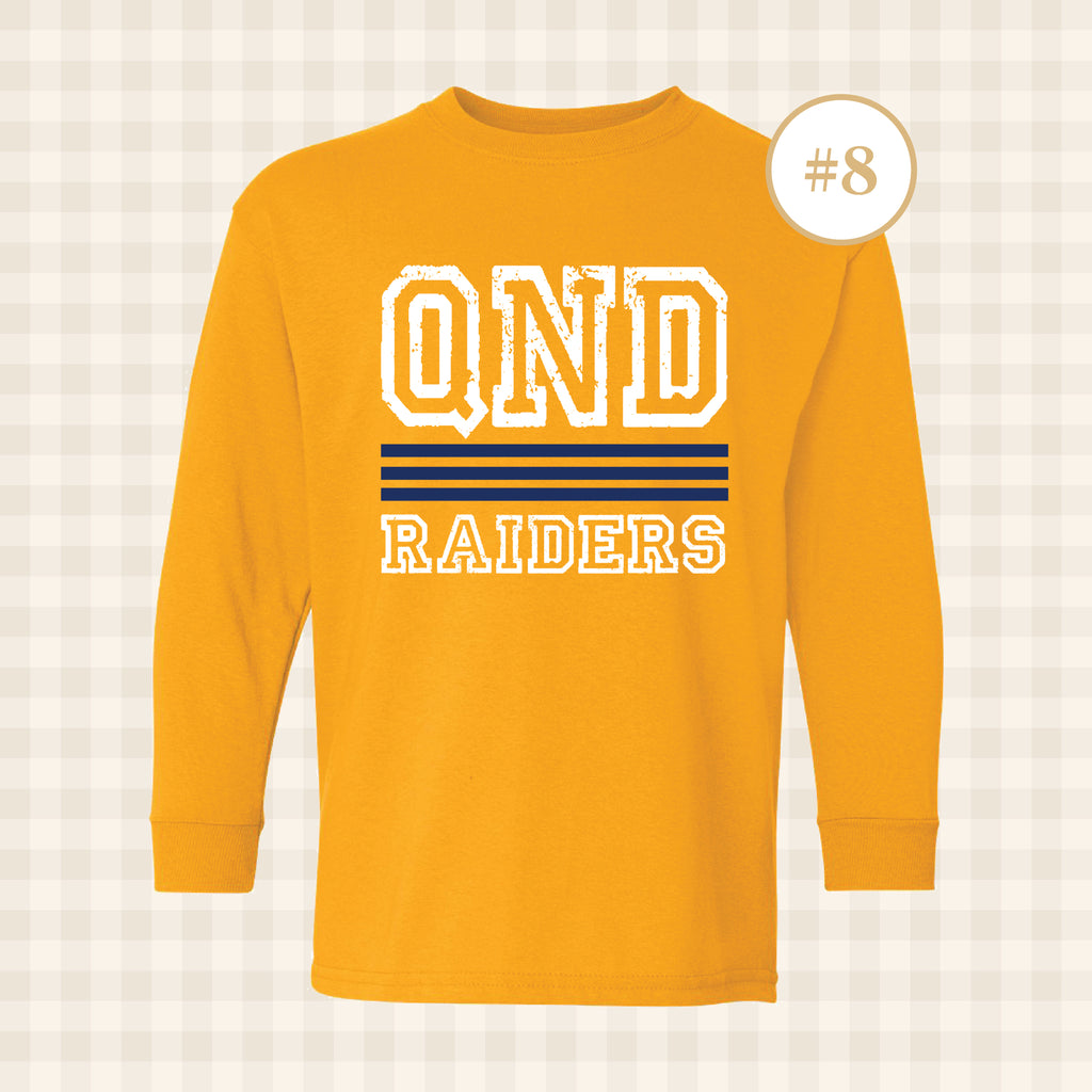 QND Raiders | Youth Size Long Sleeve T-Shirts