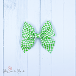 Retro Checkered Amelia Bow