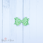 Retro Checkered Blossom Bow