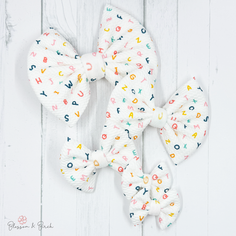 Scattered Alphabet Bow