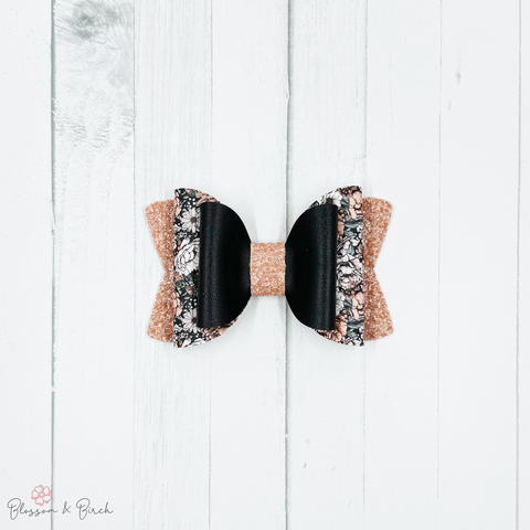 Spooky Floral Olivia Bow