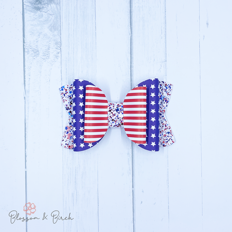 Stars & Stripes Olivia Bow