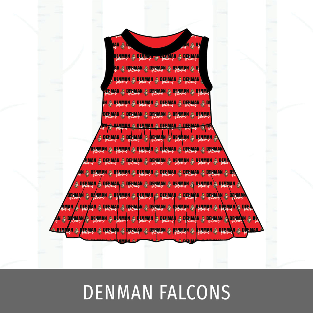 Denman Falcons Swing Dress