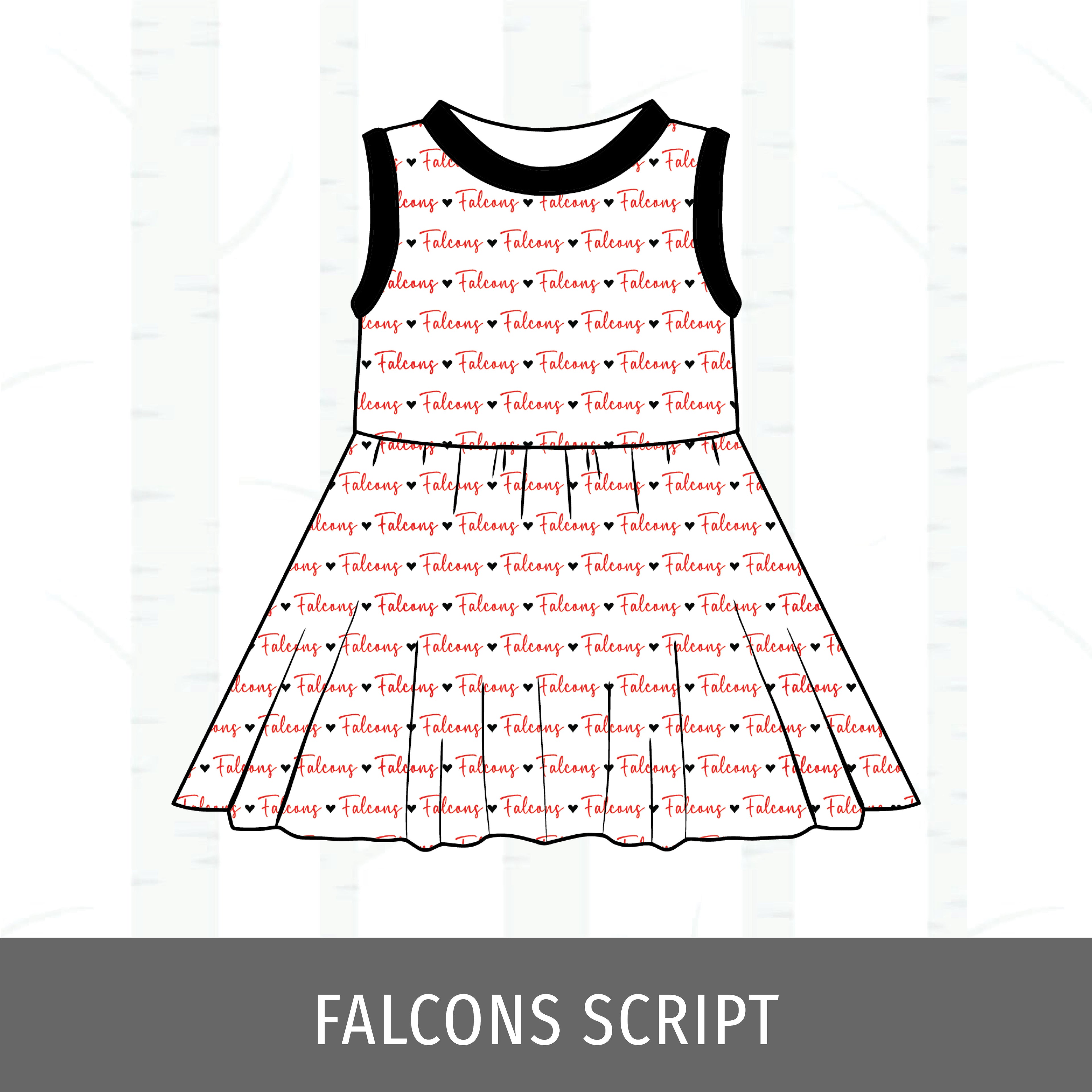Denman Falcons Swing Dress