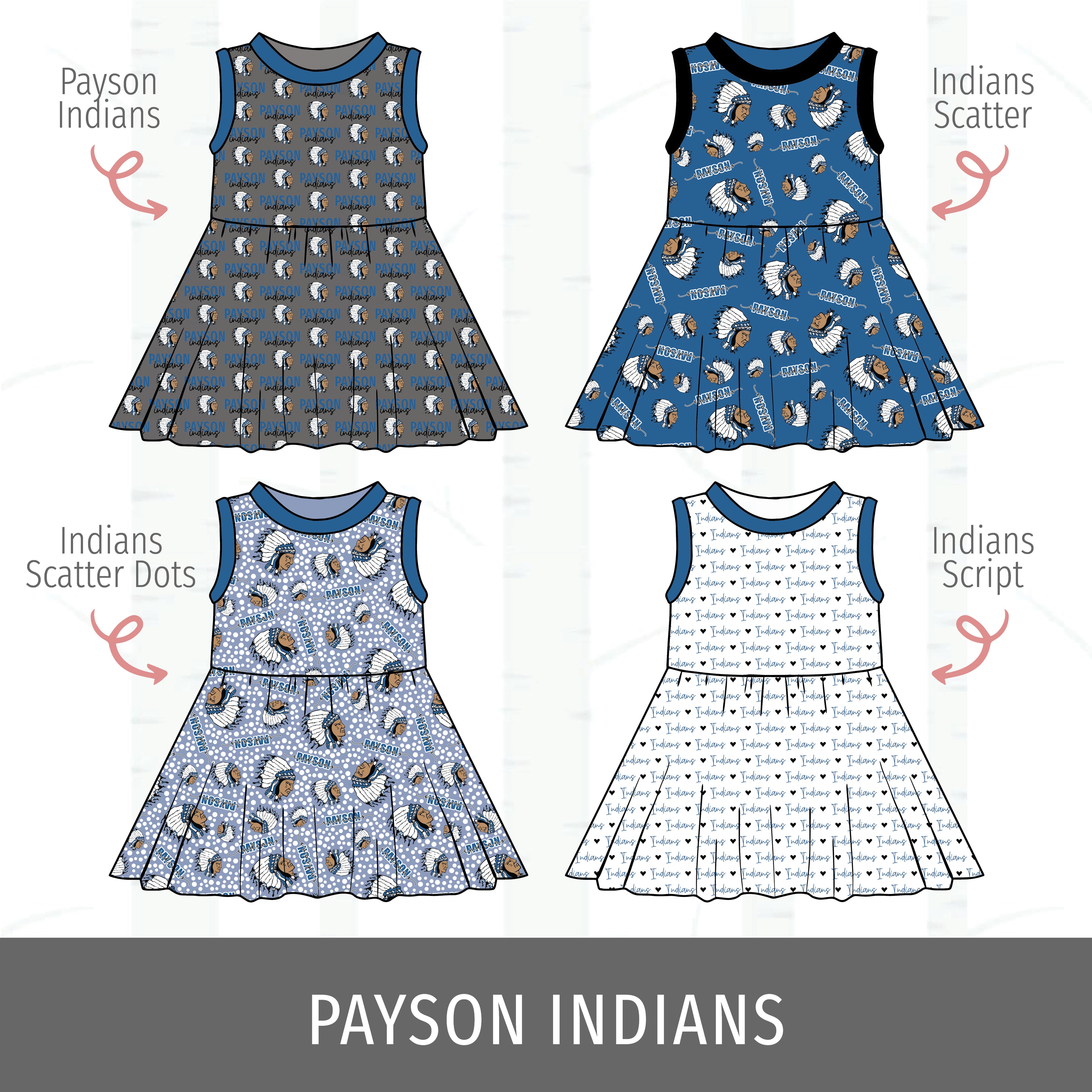 Payson Indians Swing Dress