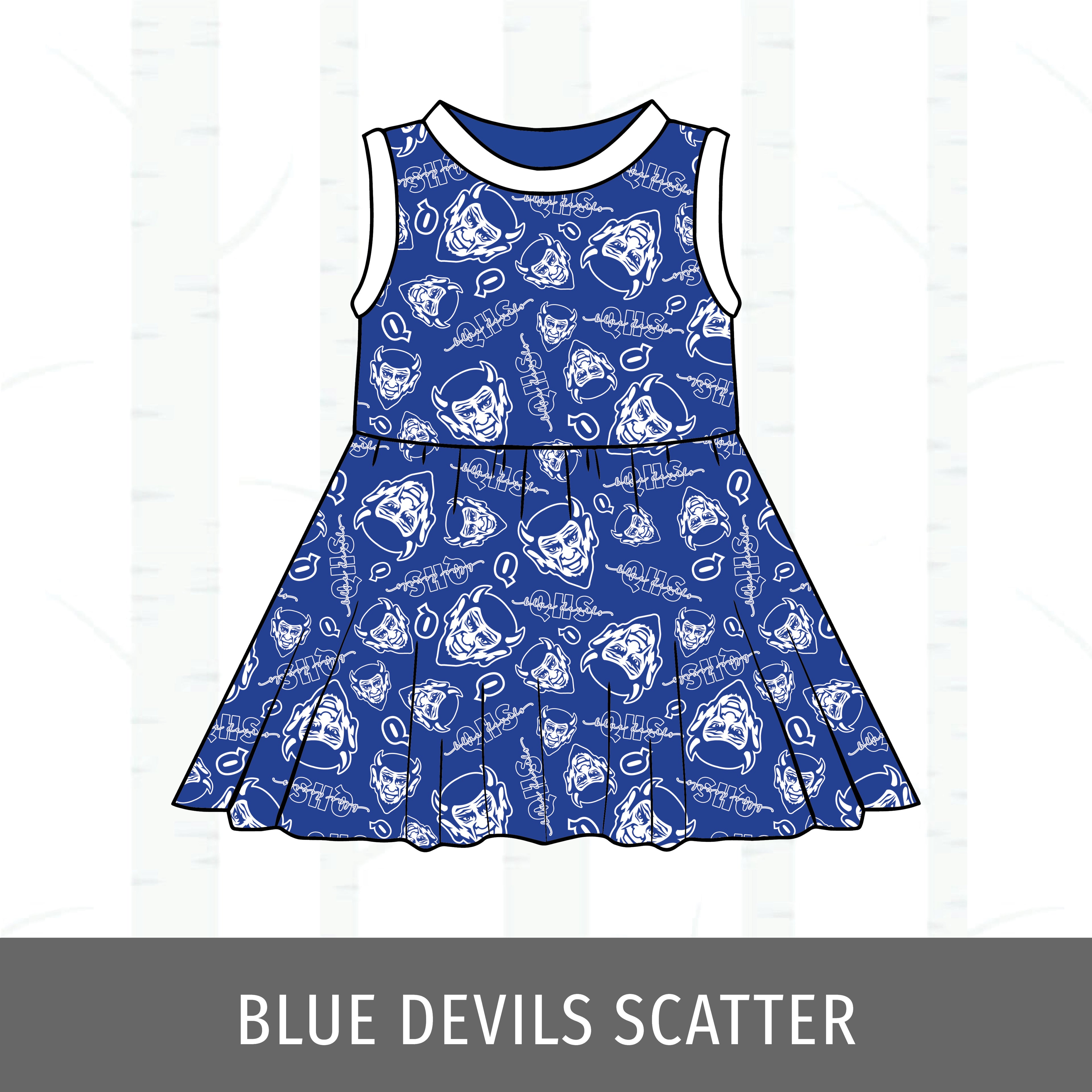 Quincy Blue Devils Swing Dress