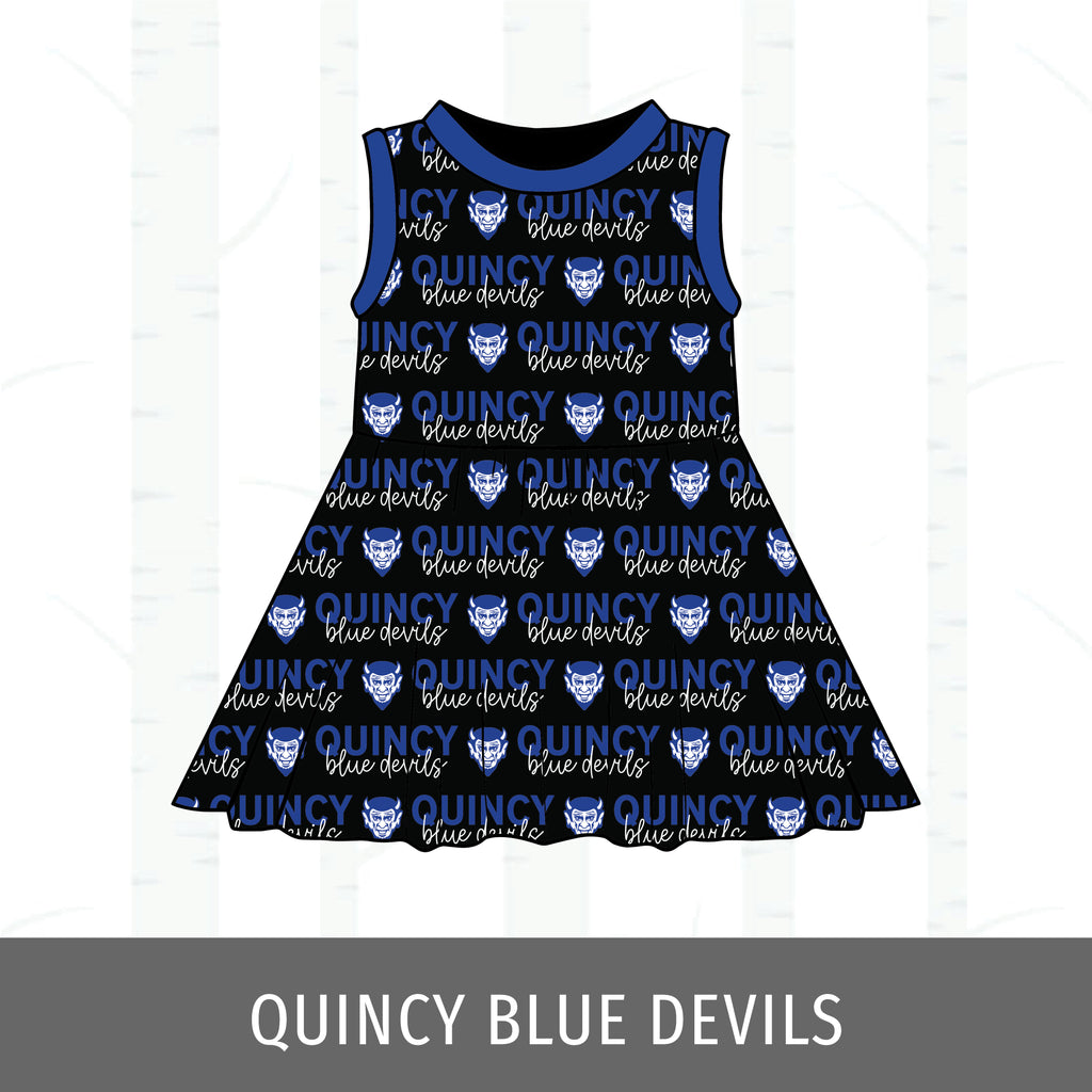 Quincy Blue Devils Swing Dress