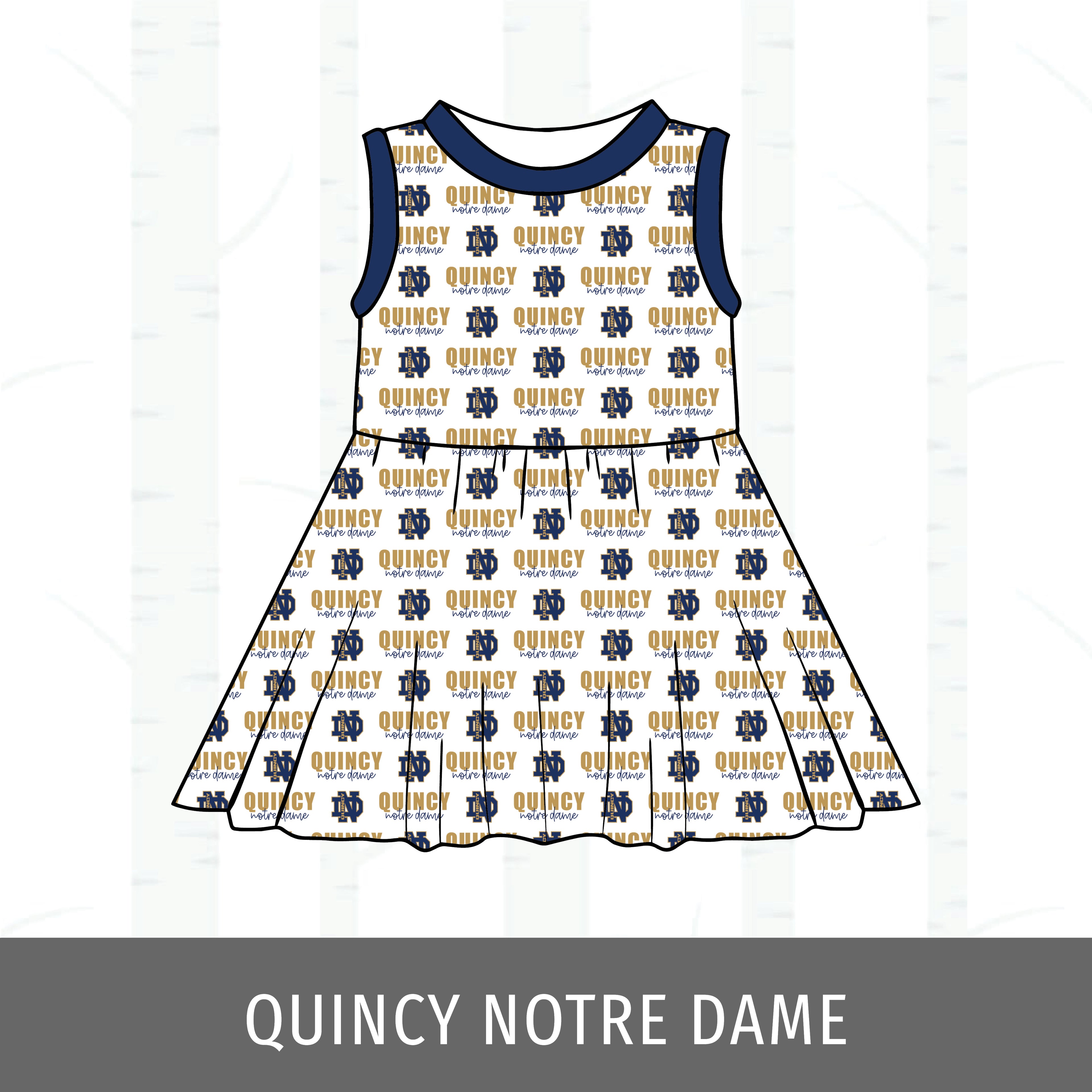 Quincy Notre Dame Swing Dress