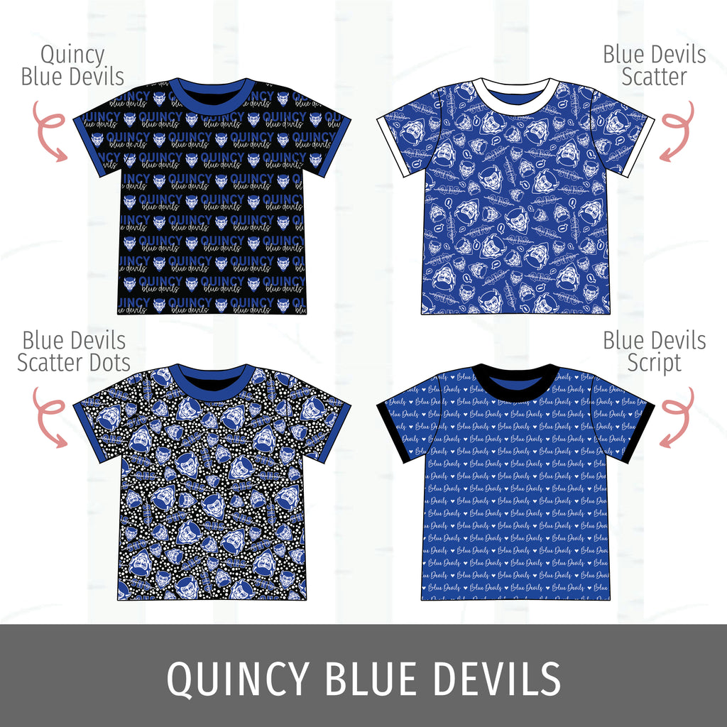 Quincy Blue Devils Track Tee