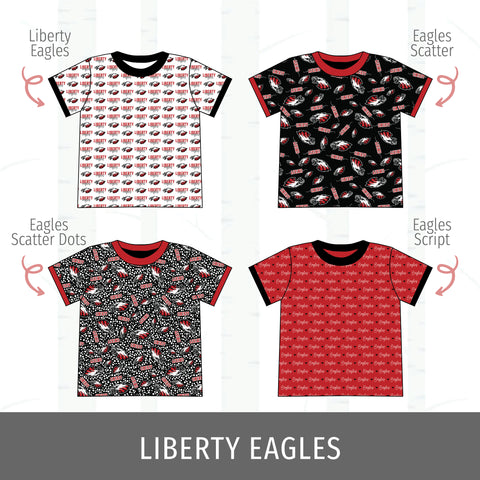 Liberty Eagles Track Tee