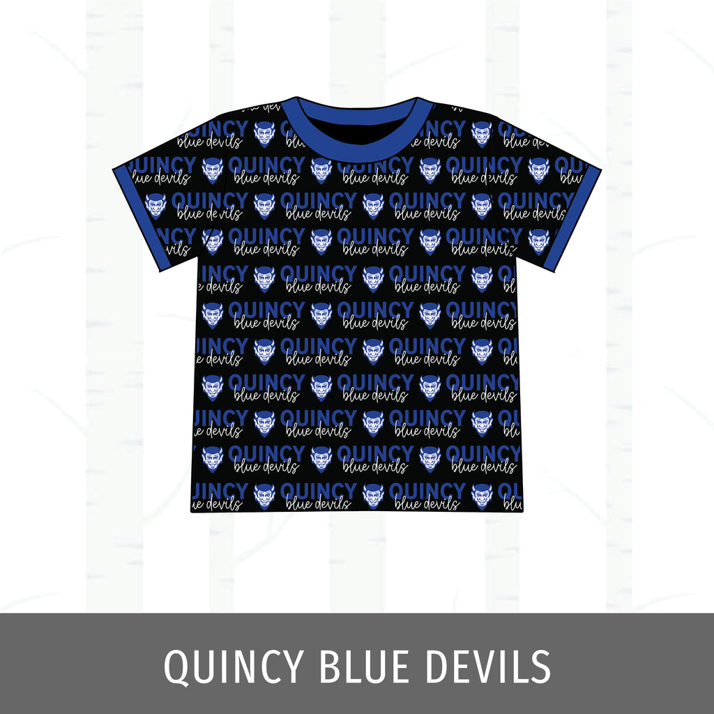 Quincy Blue Devils Track Tee