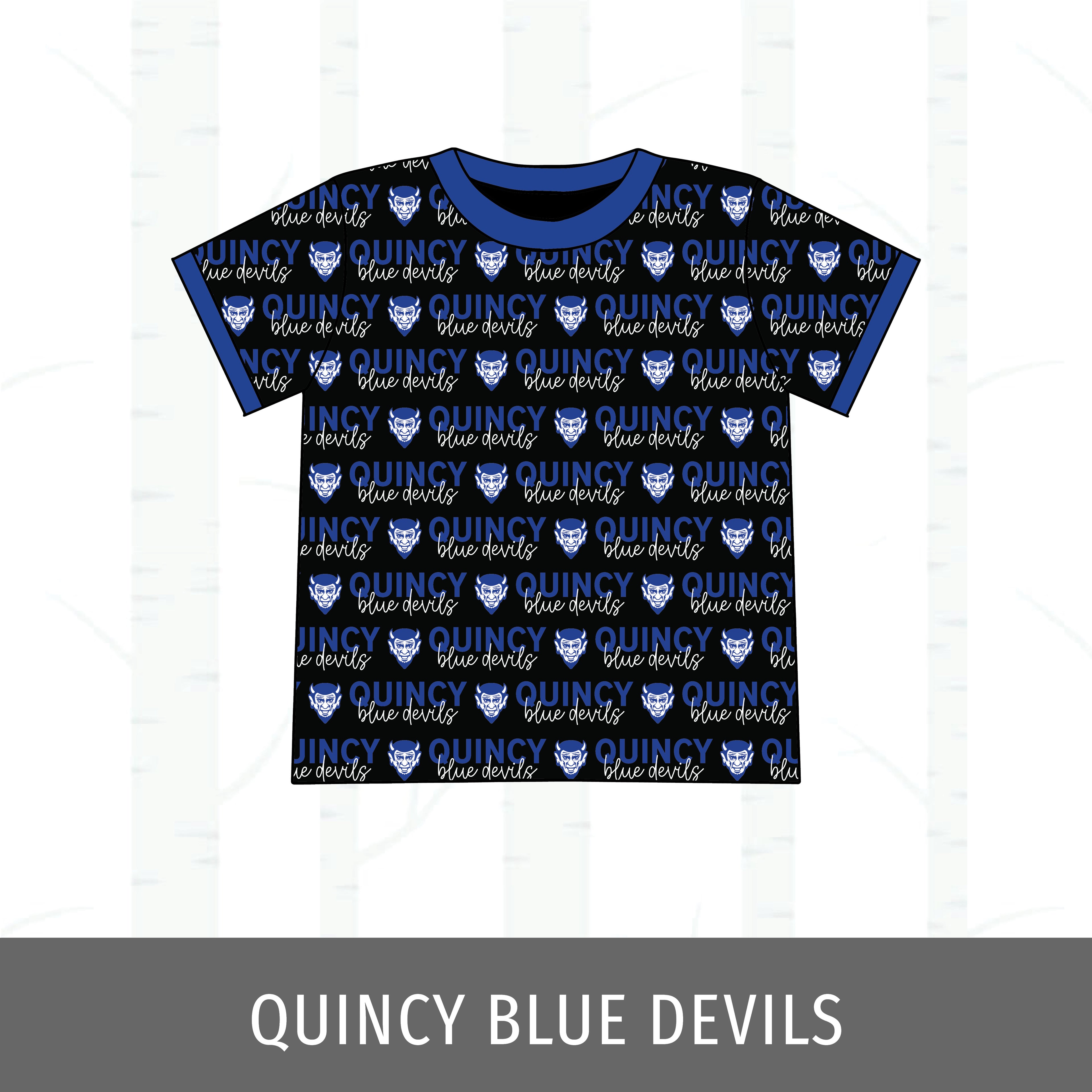 Quincy Blue Devils Track Tee