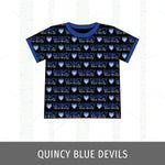 Quincy Blue Devils Track Tee