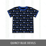 Quincy Blue Devils Track Tee