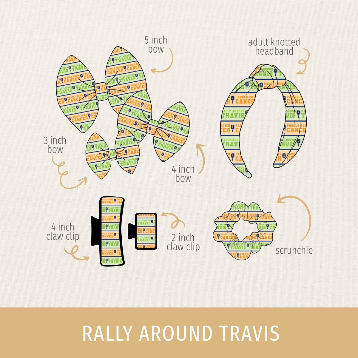 Rally Around Travis Hair Accessories