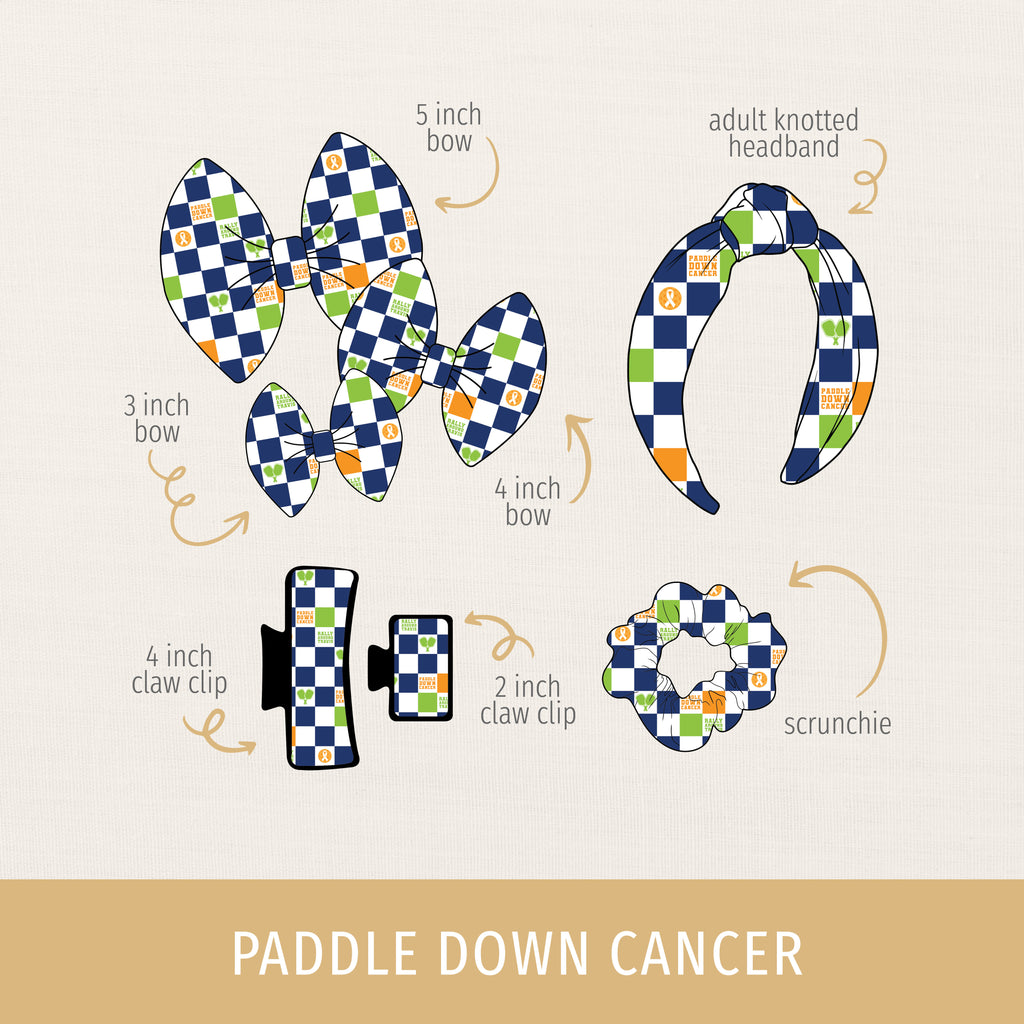 Paddle Down Cancer Hair Accessories