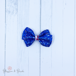 Twinkling Tie Dye Glitter Abby Bow