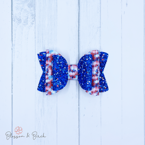 Twinkling Tie Dye Olivia Bow