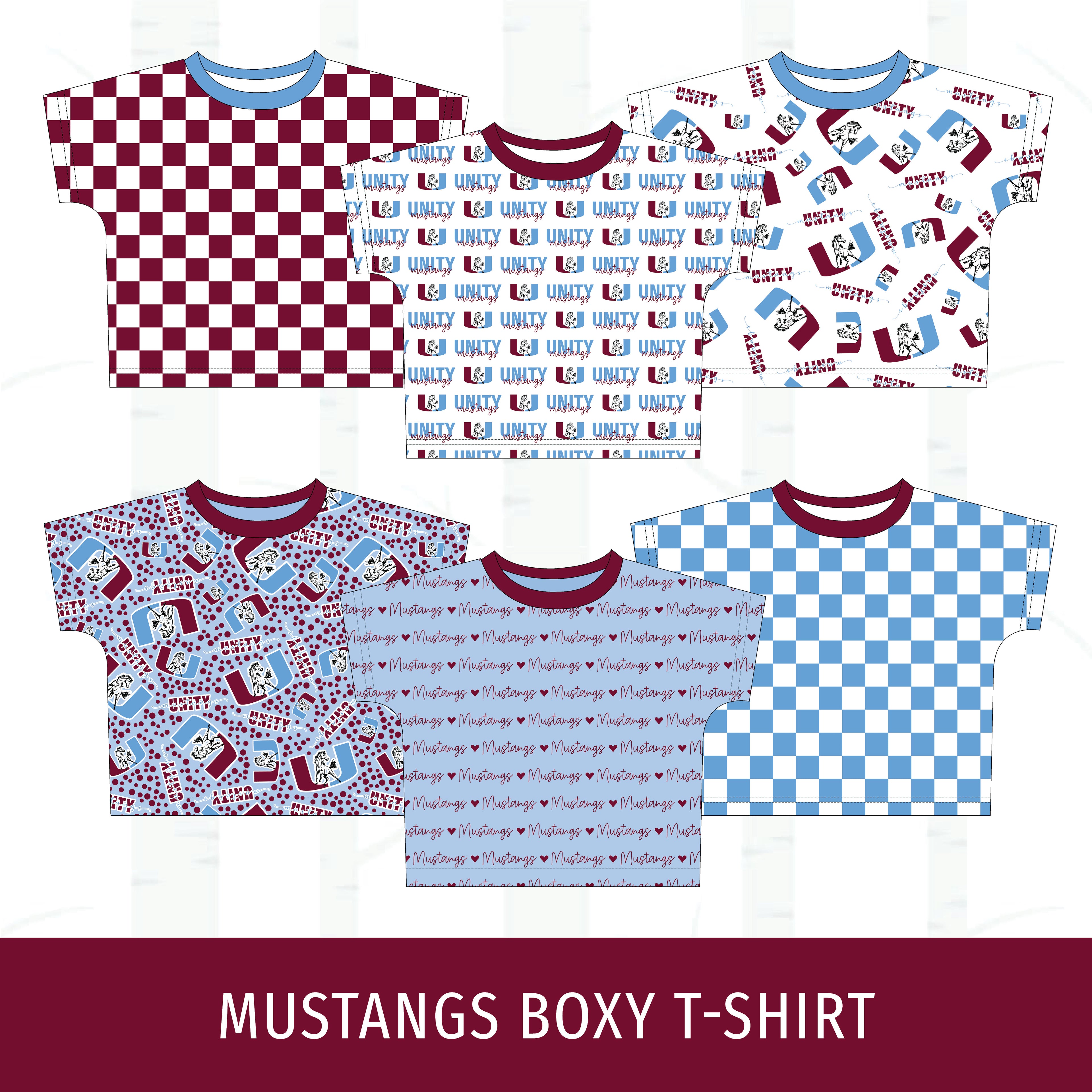Unity Mustangs Boxy T-Shirt
