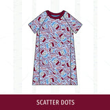 Unity Mustangs Short Sleeve Raglan Dress