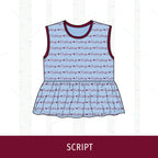 Unity Mustangs Peplum Tank