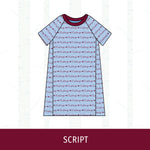 Unity Mustangs Short Sleeve Raglan Dress