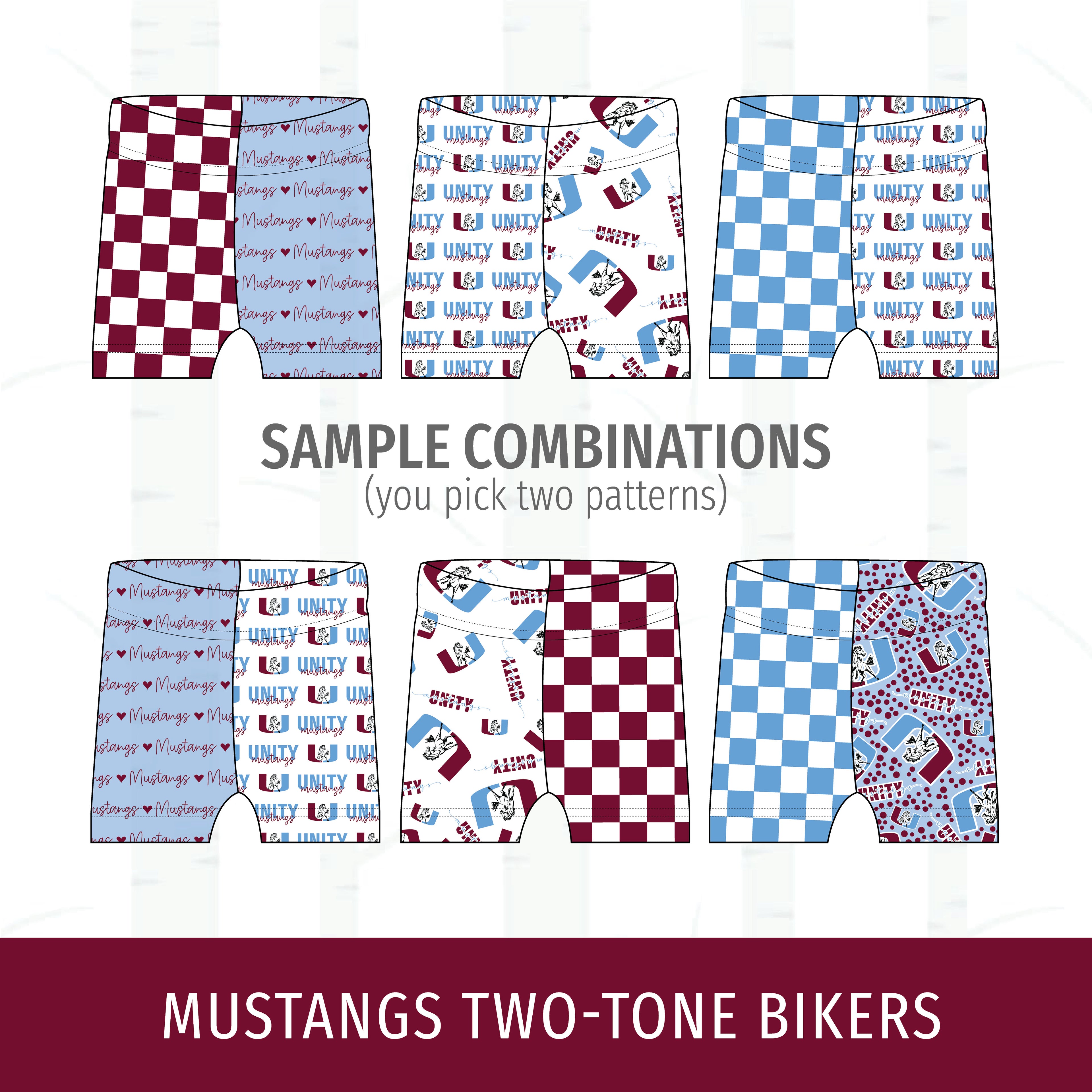 Unity Mustangs Two-Tone Bikers