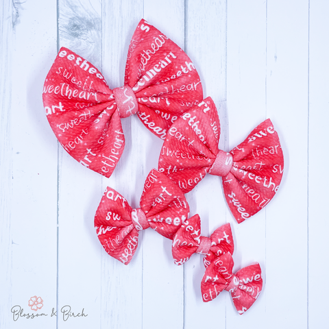 Watercolor Sweetheart Bow