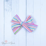 Easter Stripes Sailor Bow