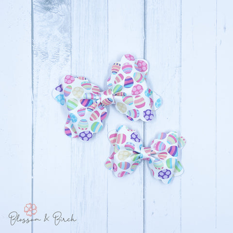 Egg Hunt Scalloped Phoebe Bow