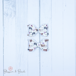 Floral Cows Mini Olivia Bow Set