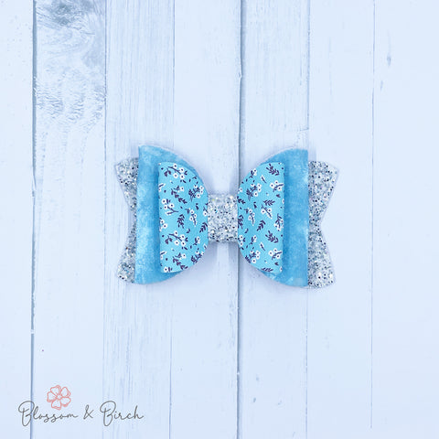 Frost Bite Floral Olivia Bow